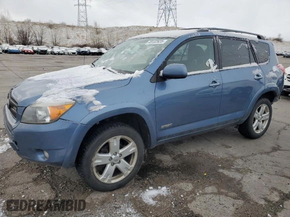 2007 Toyota RAV4 Sport with VIN JTMBK32V375026313, listed as a Copart auction lot 49132625 with 206,632 mi miles and Salvage Title. Bid and sale history available at carsss.com. Image 1.