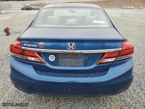 2014 Honda Civic Sedan LX with VIN 19XFB2F55EE015434, listed as a Copart auction lot 51239465 with 106,914 mi miles and Salvage Title. Bid and sale history available at carsss.com. Image 6.
