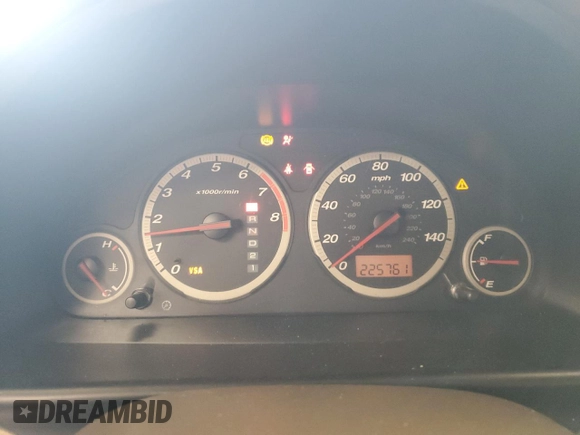 2005 Honda CR-V LX with VIN JHLRD68535C018841, listed as a Copart auction lot 51224075 with 225,761 mi miles and Salvage Title. Bid and sale history available at DreamBid. Image 9.
