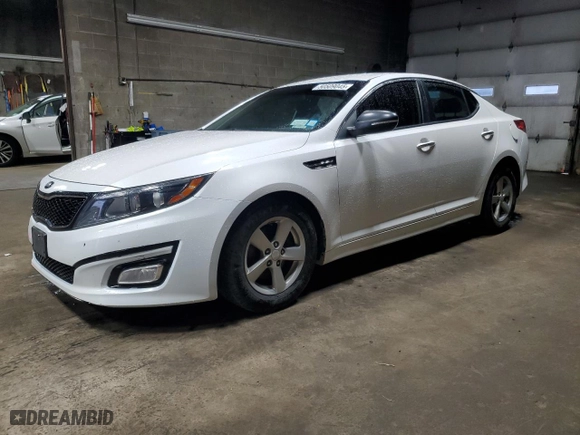 2015 Kia Optima LX with VIN KNAGM4A71F5586383, listed as a Copart auction lot 50509045 with 120,573 mi miles and Salvage Title. Bid and sale history available at carsss.com. Image 1.