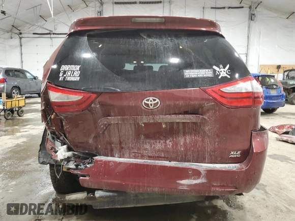 2015 Toyota Sienna Ltd with VIN 5TDDK3DC6FS118478, listed as a Copart auction lot 47100715 with 137,236 mi miles and Salvage Title. Bid and sale history available at carsss.com. Image 6.