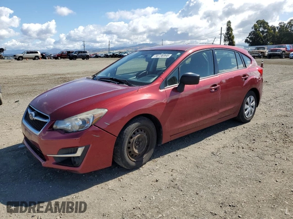 2015 Subaru Impreza 2.0i z VIN JF1GPAA65FG225605, wystawiony jako Copart lot #56736995 z przebiegiem 134 678 mil mil oraz Szkoda całkowita • Salvage title. Historia ofert i sprzedaży dostępna na DreamBid. Obrazek 1.