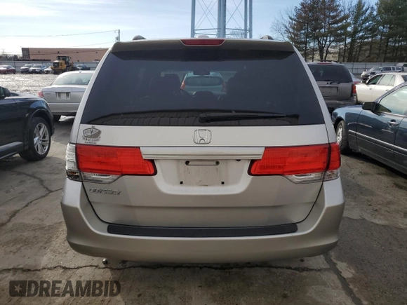 2009 Honda Odyssey EX-L with VIN 5FNRL38609B019428, listed as a Copart auction lot 49585665 with 180,843 mi miles and Salvage Title. Bid and sale history available at carsss.com. Image 6.