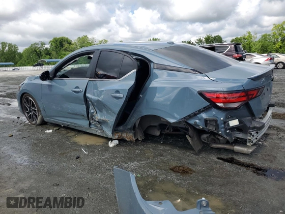 2024 Nissan Sentra SR with VIN 3N1AB8DVXRY329815, listed as a Copart auction lot 56524915 with 18,428 mi miles and Salvage title. Bid and sale history available at DreamBid. Image 2.