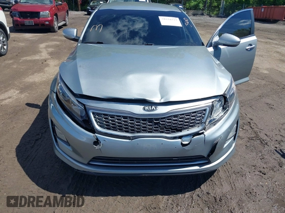 2015 Kia Optima Hybrid with VIN KNAGM4AD2F5082642, listed as a IAAI auction lot 39434717 with 131,000 mi miles. Bid and sale history available at carsss.com. Image 6.