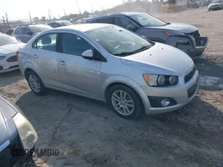 2015 Chevrolet Sonic LT with VIN 1G1JC5SH4F4114816, listed as a IAAI auction lot 41508570 with 156,879 mi miles and . Bid and sale history available at DreamBid. Image 1.