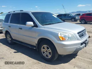 2003 Honda Pilot EX with VIN 2HKYF185X3H602354, listed as a IAAI auction lot 42151828 with 210,440 mi miles and . Bid and sale history available at DreamBid. Image 1.