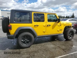 2020 Jeep Wrangler Unlimited Sport with VIN 1C4HJXDM2LW289101, listed as a Copart auction lot 48896365 with 52,536 mi miles and Salvage title. Bid and sale history available at DreamBid. Image 3.