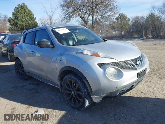 2013 Nissan Juke S with VIN JN8AF5MV3DT209036, listed as a IAAI auction lot 41427657 with 93,128 mi miles. Bid and sale history available at carsss.com. Image 1.
