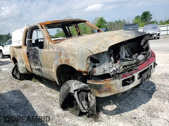 2005 Ford F-250 XL with VIN 1FTSX21Y75ED04554, listed as a Copart auction lot 65229895 with Not provided miles and Salvage title. Bid and sale history available at DreamBid. Image 13.