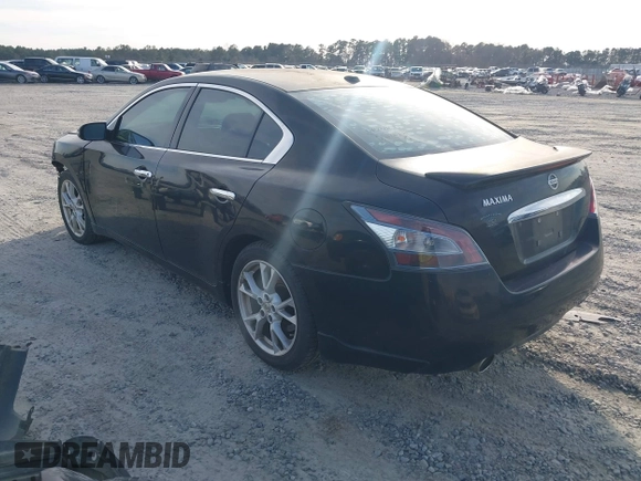 2012 Nissan Maxima SV with VIN 1N4AA5AP9CC869425, listed as a IAAI auction lot 41474671 with 106,024 mi miles and . Bid and sale history available at DreamBid. Image 3.