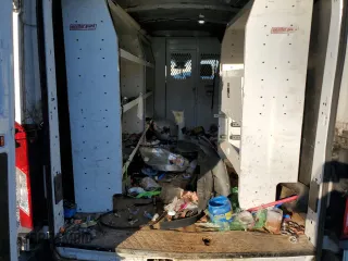 2018 Ford Transit с VIN 1FTYE2CM8JKA25507, выставлен на аукционе Copart как лот 78298193 с пробегом 167 425 миль миль и Списание • Salvage title. История ставок и продаж доступна на DreamBid. Изображение 10.