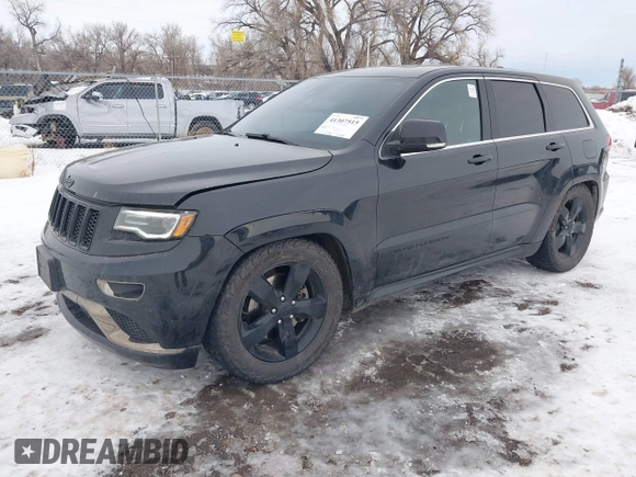 2016 Jeep Grand Cherokee Overland with VIN 1C4RJFCM5GC474718, listed as a IAAI auction lot 41307515 with 153,246 mi miles and . Bid and sale history available at DreamBid. Image 2.