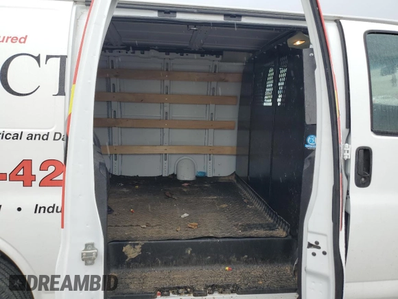 2022 Chevrolet Express Cargo with VIN 1GCWGAFP1N1177920, listed as a Copart auction lot 55304995 with 42,656 mi miles and Salvage title. Bid and sale history available at DreamBid. Image 11.