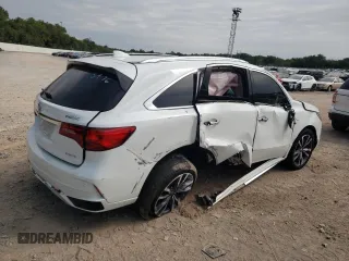 2020 Acura MDX w/Advance Pkg with VIN 5J8YD4H89LL025976, listed as a Copart auction lot 68701674 with 0 mi miles and Salvage Title. Bid and sale history available at carsss.com. Image 3.
