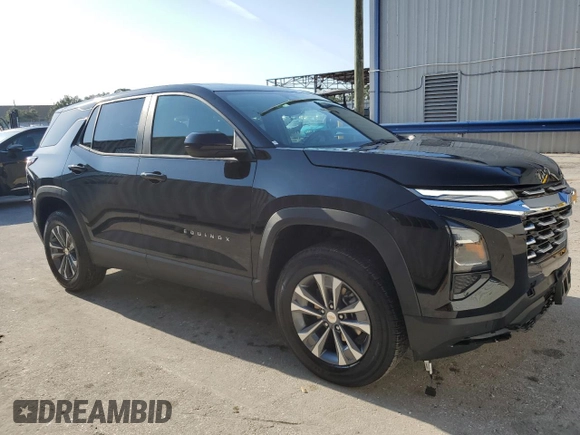 2025 Chevrolet Equinox FWD LT with VIN 3GNAXHEG8SL205194, listed as a Copart auction lot 54357695 with 9,396 mi miles and Clean Title. Bid and sale history available at DreamBid. Image 4.