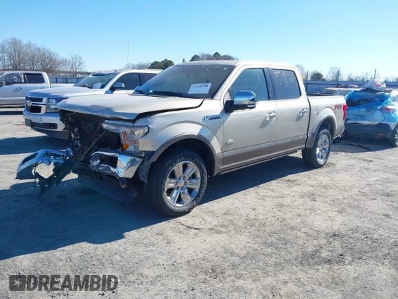 2018 Ford F-150 XL with VIN 1FTEW1E58JFB95844, listed as a IAAI auction lot 41396240 with 21,843 mi miles. Bid and sale history available at carsss.com. Image 2.