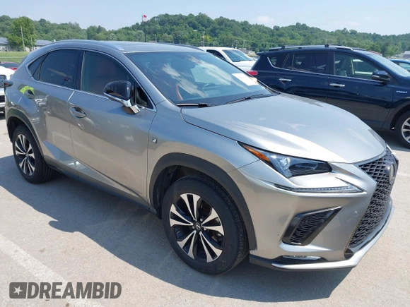 2020 Lexus NX 300 F Sport with VIN JTJSARDZ0L2235829, listed as a IAAI auction lot 42433463 with 51,360 mi miles and . Bid and sale history available at DreamBid. Image 1.