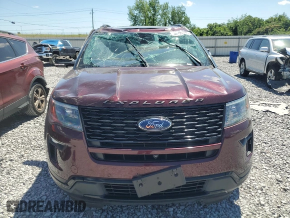 2018 Ford Explorer Sport with VIN 1FM5K8GT0JGA23474, listed as a Copart auction lot 58195045 with 149,965 mi miles and Salvage title. Bid and sale history available at DreamBid. Image 5.