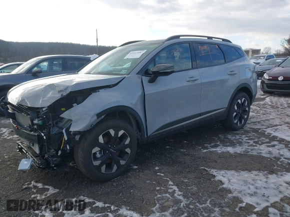 2024 Kia Sportage X-Line with VIN 5XYK6CDF5RG227554, listed as a IAAI auction lot 41513681 with 3,424 mi miles and . Bid and sale history available at carsss.com. Image 2.