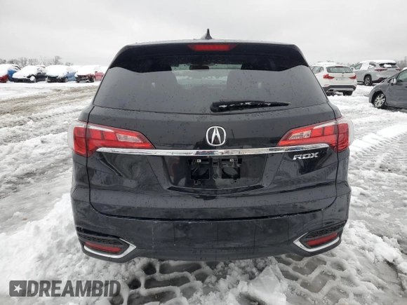 2017 Acura RDX with VIN 5J8TB3H39HL023215, listed as a Copart auction lot 41376155 with 49,459 mi miles and Salvage Title. Bid and sale history available at carsss.com. Image 6.