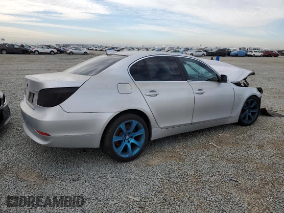 2004 BMW 5 Series 525i with VIN WBANA53504B845624, listed as a Copart auction lot 47285525 with 180,496 mi miles and Salvage Title. Bid and sale history available at carsss.com. Image 3.