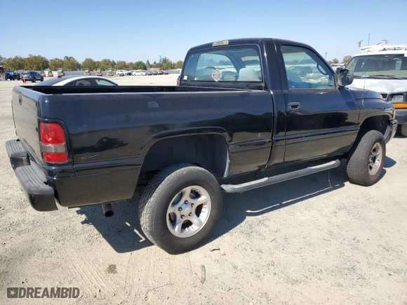2001 Dodge Ram 1500 with VIN 1B7HF16Y61S186508, listed as a Copart auction lot 74607504 with 105,360 mi miles and Salvage Title. Bid and sale history available at carsss.com. Image 3.