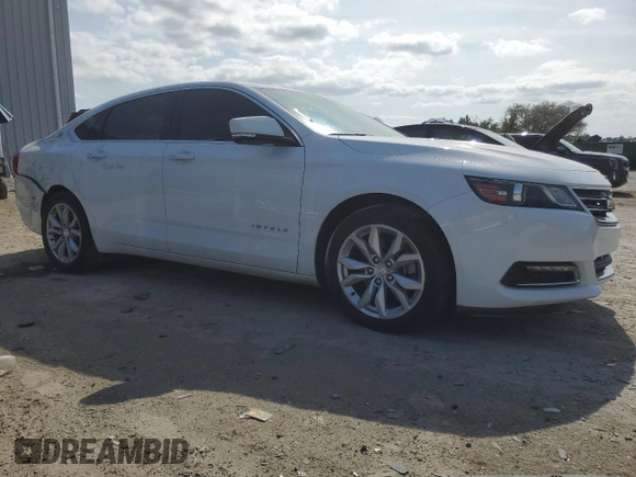 2018 Chevrolet Impala LT with VIN 2G1105S36J9152227, listed as a Copart auction lot 54673975 with 141,873 mi miles and Salvage Title. Bid and sale history available at DreamBid. Image 4.