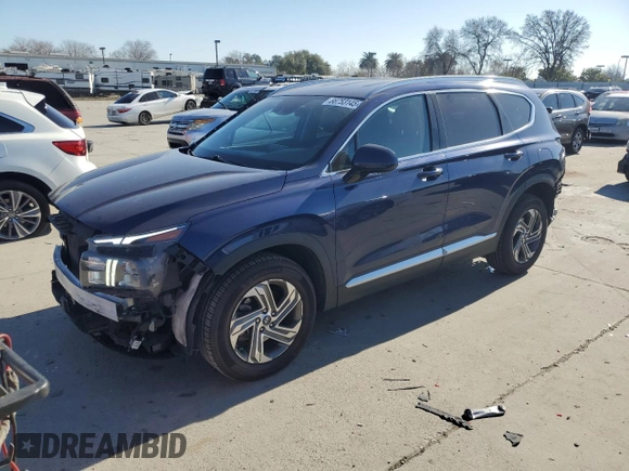 2021 Hyundai Santa Fe Essential with VIN 5NMS24AJ8MH357160, listed as a Copart auction lot 88753145 with 69,603 mi miles and Salvage Title. Bid and sale history available at carsss.com. Image 1.