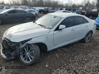 2021 Cadillac CT4 V-Series z VIN 1G6DH5RL6M0132192, wystawiony jako Copart lot #46350275 z przebiegiem 37 626 mil mil oraz Szkody całkowita. Historia ofert i sprzedaży dostępna na DreamBid. Obrazek 1.