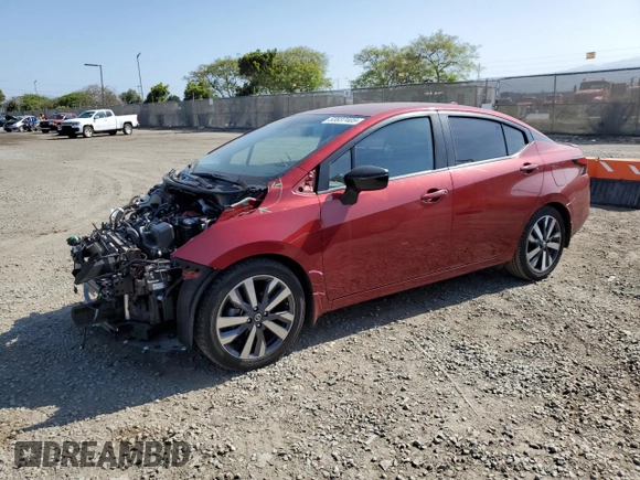 2020 Nissan Versa SR with VIN 3N1CN8FV2LL810451, listed as a Copart auction lot 53837405 with 46,585 mi miles and Salvage title. Bid and sale history available at DreamBid. Image 1.