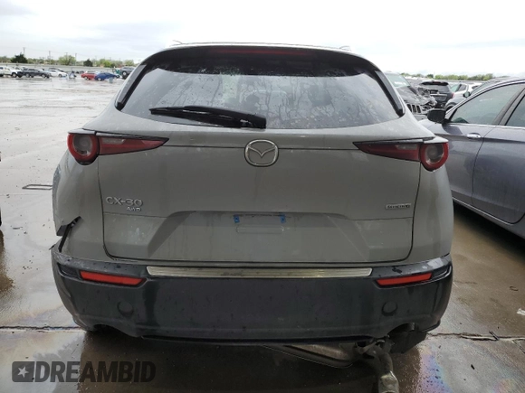 2025 Mazda CX-30 S Preferred with VIN 3MVDMBCM9SM770986, listed as a Copart auction lot 50538595 with 5,798 mi miles and Non Repairable. Bid and sale history available at DreamBid. Image 6.
