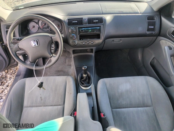 2005 Honda Civic Sdn LX with VIN 2HGES15585H567619, listed as a Copart auction lot 43190215 with 135,626 mi miles and Salvage Title. Bid and sale history available at carsss.com. Image 8.