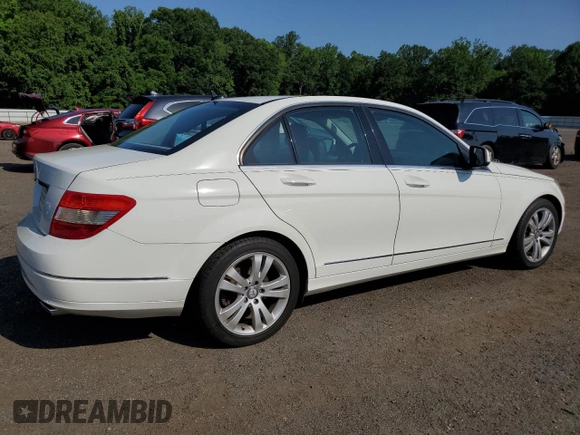 2009 Mercedes-Benz C 300 Sport with VIN WDDGF54X39R047720, listed as a Copart auction lot 61211085 with 44,975 mi miles and Salvage title. Bid and sale history available at DreamBid. Image 3.