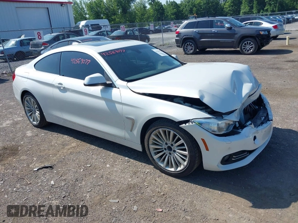 2015 BMW 4 Series 428i xDrive with VIN WBA3N5C52FK484864, listed as a IAAI auction lot 42569077 with 95,431 mi miles and . Bid and sale history available at DreamBid. Image 1.