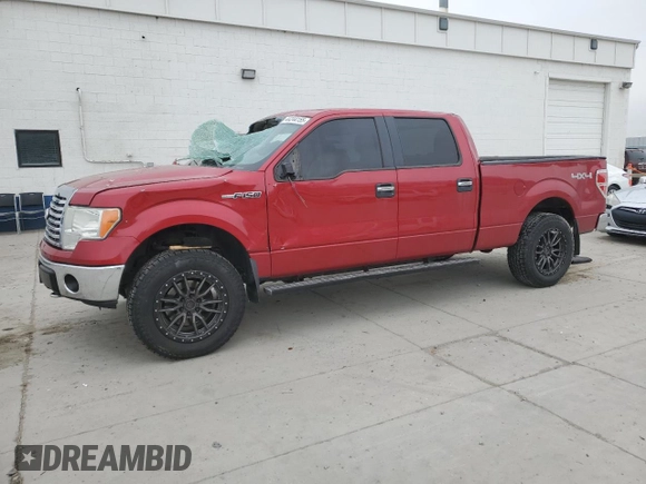 2010 Ford F-150 XL with VIN 1FTFW1EV9AFB54028, listed as a Copart auction lot 44244155 with 158,050 mi miles and Salvage Title. Bid and sale history available at carsss.com. Image 1.