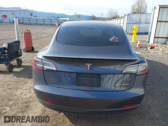 2020 Tesla Model 3 Long Range with VIN 5YJ3E1EB3LF801834, listed as a IAAI auction lot 42015079 with 47,793 mi miles. Bid and sale history available at carsss.com. Image 16.