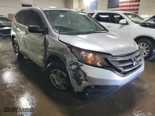 2013 Honda CR-V LX with VIN 2HKRM4H39DH629816, listed as a Copart auction lot 49912345 with 124,176 mi miles and Salvage Title. Bid and sale history available at carsss.com. Image 4.
