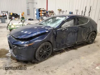 2020 Mazda Mazda3 Hatchback Premium Package with VIN JM1BPBNM9L1153583, listed as a Copart auction lot 46097335 with 33,432 mi miles and Non Repairable. Bid and sale history available at carsss.com. Image 1.