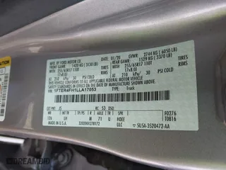 2020 Ford Ranger XL with VIN 1FTER4FH1LLA17053, listed as a IAAI auction lot 41758157 with 39,788 mi miles. Bid and sale history available at carsss.com. Image 9.