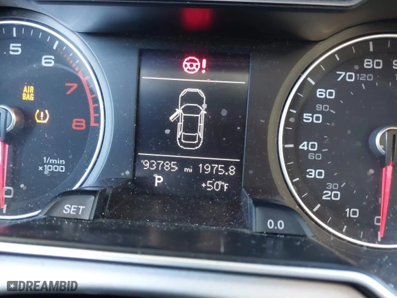 2016 Audi A4 Premium with VIN WAUBFAFL6GN016115, listed as a IAAI auction lot 41451787 with 93,785 mi miles. Bid and sale history available at carsss.com. Image 16.