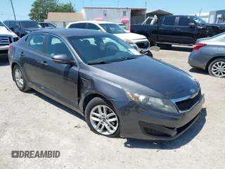 2011 Kia Optima LX with VIN KNAGM4A78B5185164, listed as a IAAI auction lot 41999846 with 216,008 mi miles and . Bid and sale history available at carsss.com. Image 1.