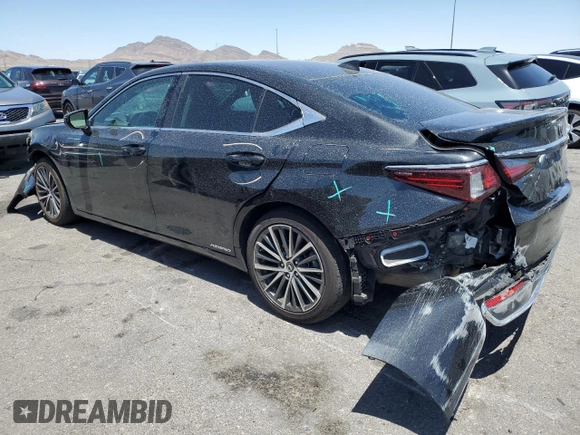 2022 Lexus ES 300h with VIN 58ADA1C18NU021319, listed as a Copart auction lot 57844055 with 21,172 mi miles and Salvage title. Bid and sale history available at DreamBid. Image 2.