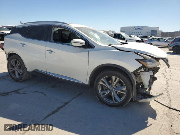 2020 Nissan Murano Platinum с VIN 5N1AZ2DJ3LN116837, выставлен на аукционе Copart как лот 46962105 с пробегом 70 097 миль миль и Списание • Salvage title. История ставок и продаж доступна на DreamBid. Изображение 4.