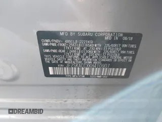 2019 Subaru Forester with VIN JF2SKACCXKH410907, listed as a IAAI auction lot 41810598 with 66,753 mi miles. Bid and sale history available at carsss.com. Image 9.