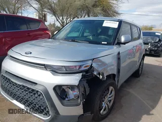 2021 Kia Soul LX with VIN KNDJ23AU5M7779829, listed as a IAAI auction lot 41557514 with 54,623 mi miles. Bid and sale history available at carsss.com. Image 6.