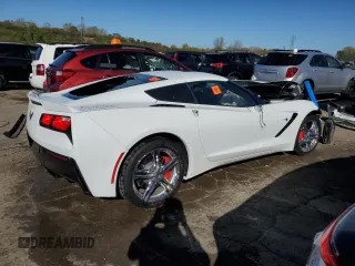 2016 Chevrolet Corvette 2LT with VIN 1G1YD2D74G5118830, listed as a Copart auction lot 76782494 with 0 mi miles and Salvage Title. Bid and sale history available at carsss.com. Image 3.