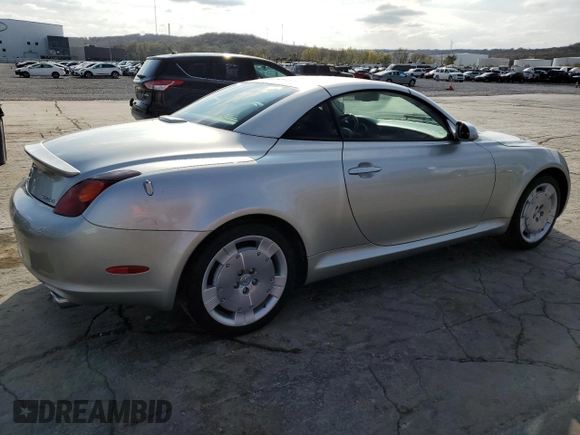 2002 Lexus SC with VIN JTHFN48Y120025049, listed as a Copart auction lot 79965444 with 41,689 mi miles and Non Repairable. Bid and sale history available at carsss.com. Image 3.