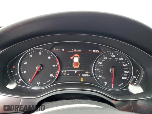 2013 Audi A7 Prestige with VIN WAU3GAFC9DN039773, listed as a Copart auction lot 52095735 with 107,246 mi miles and Salvage title. Bid and sale history available at DreamBid. Image 9.