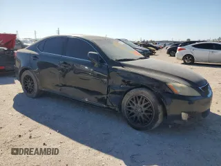 2008 Lexus IS with VIN JTHBK262482068517, listed as a Copart auction lot 46473535 with 200,763 mi miles and Salvage Title. Bid and sale history available at carsss.com. Image 4.